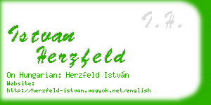 istvan herzfeld business card
